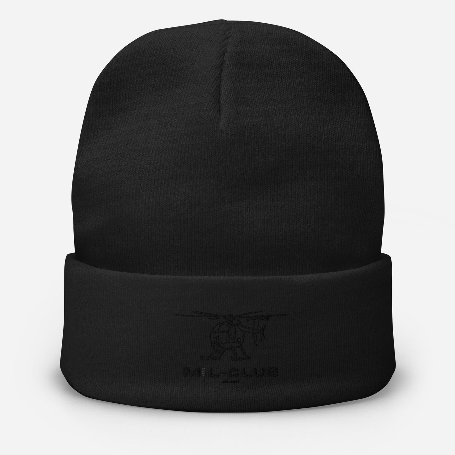 MH-6 MIL-CLUB Simple Embroidered Beanie - MIL-CLUB APPAREL