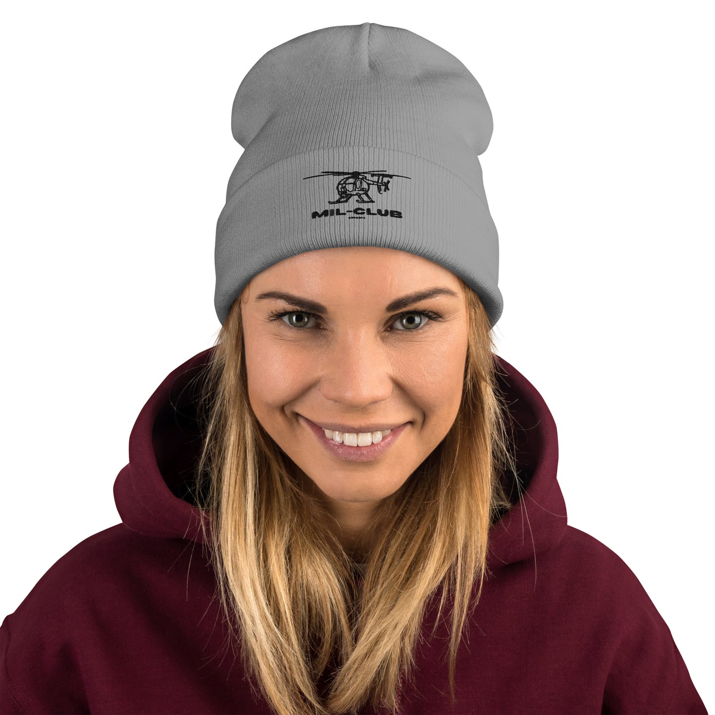 MH-6 MIL-CLUB Simple Embroidered Beanie - MIL-CLUB APPAREL