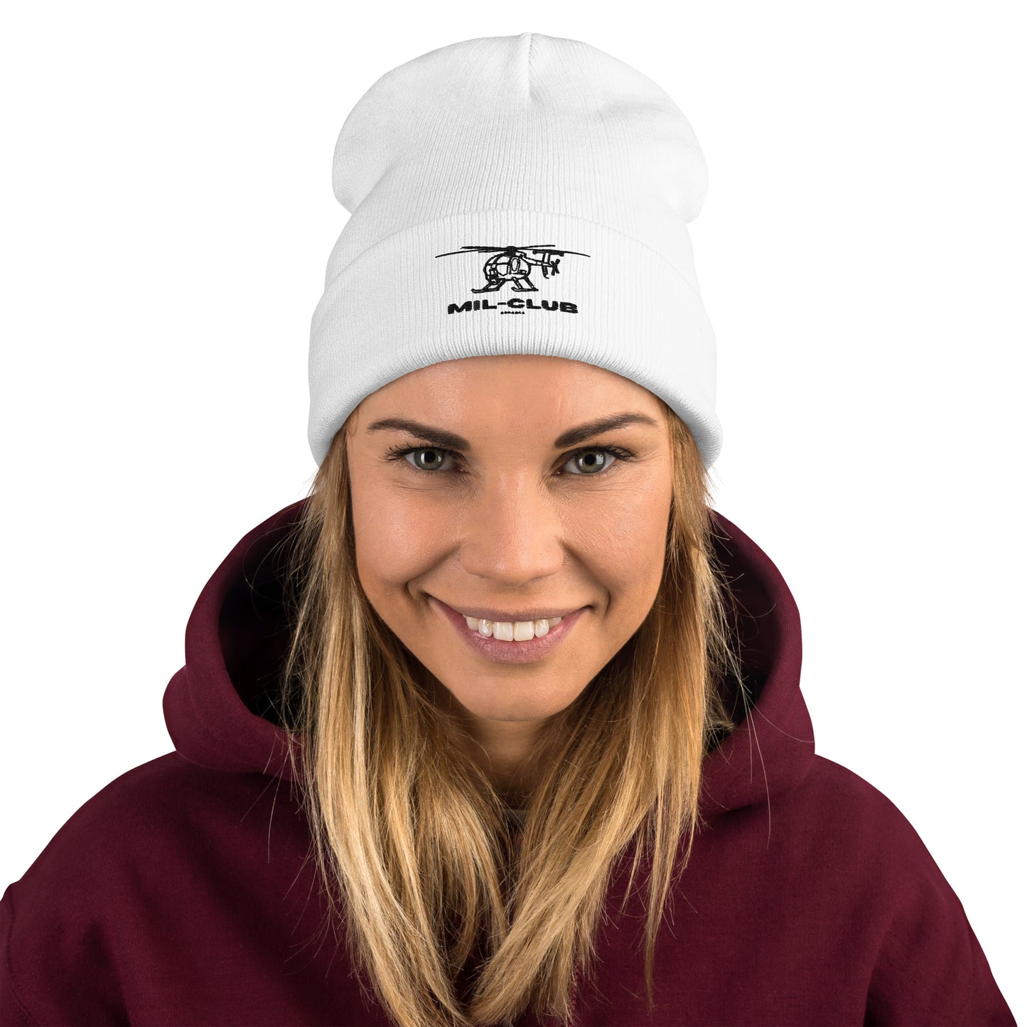 MH-6 MIL-CLUB Simple Embroidered Beanie - MIL-CLUB APPAREL